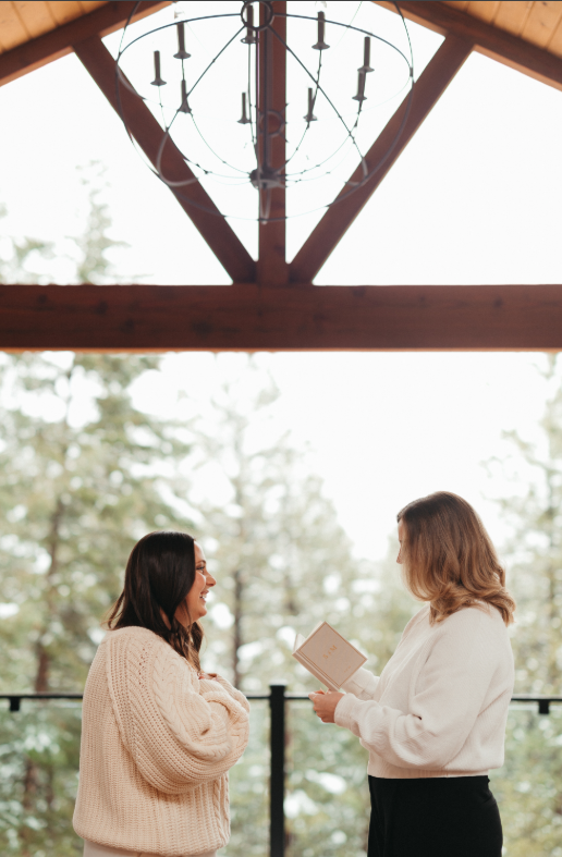 Snowy Colorado LGBTQ+ elopement