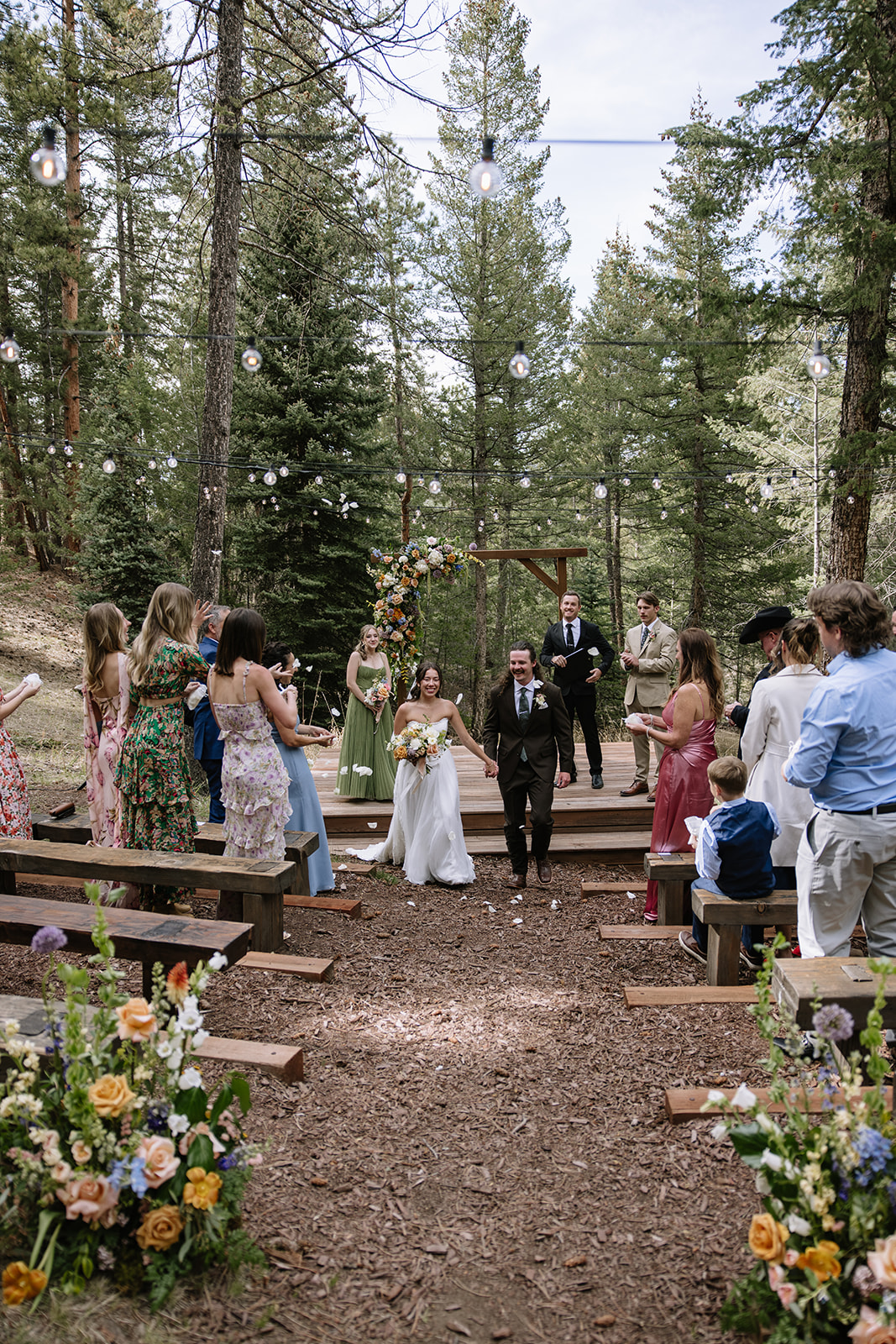 Wedding Ceremony Juniper Lodge Evergreen Colorado